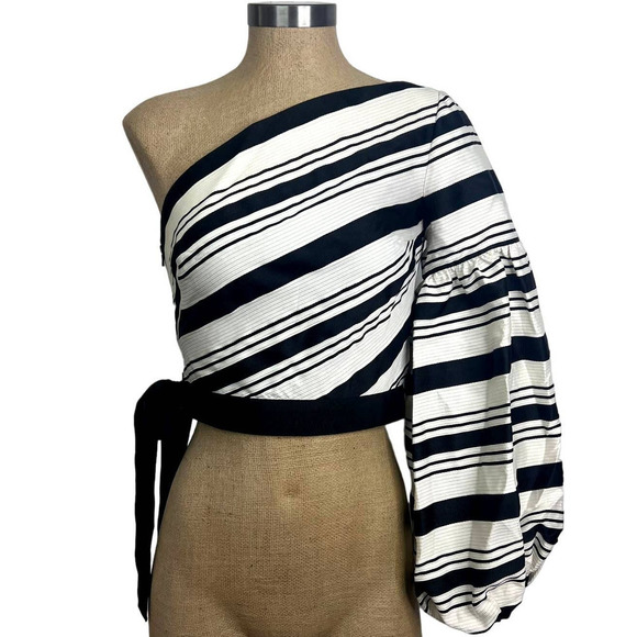 Alexis SZ S Toby One Sleeve Cropped Blouse - Picture 1 of 8